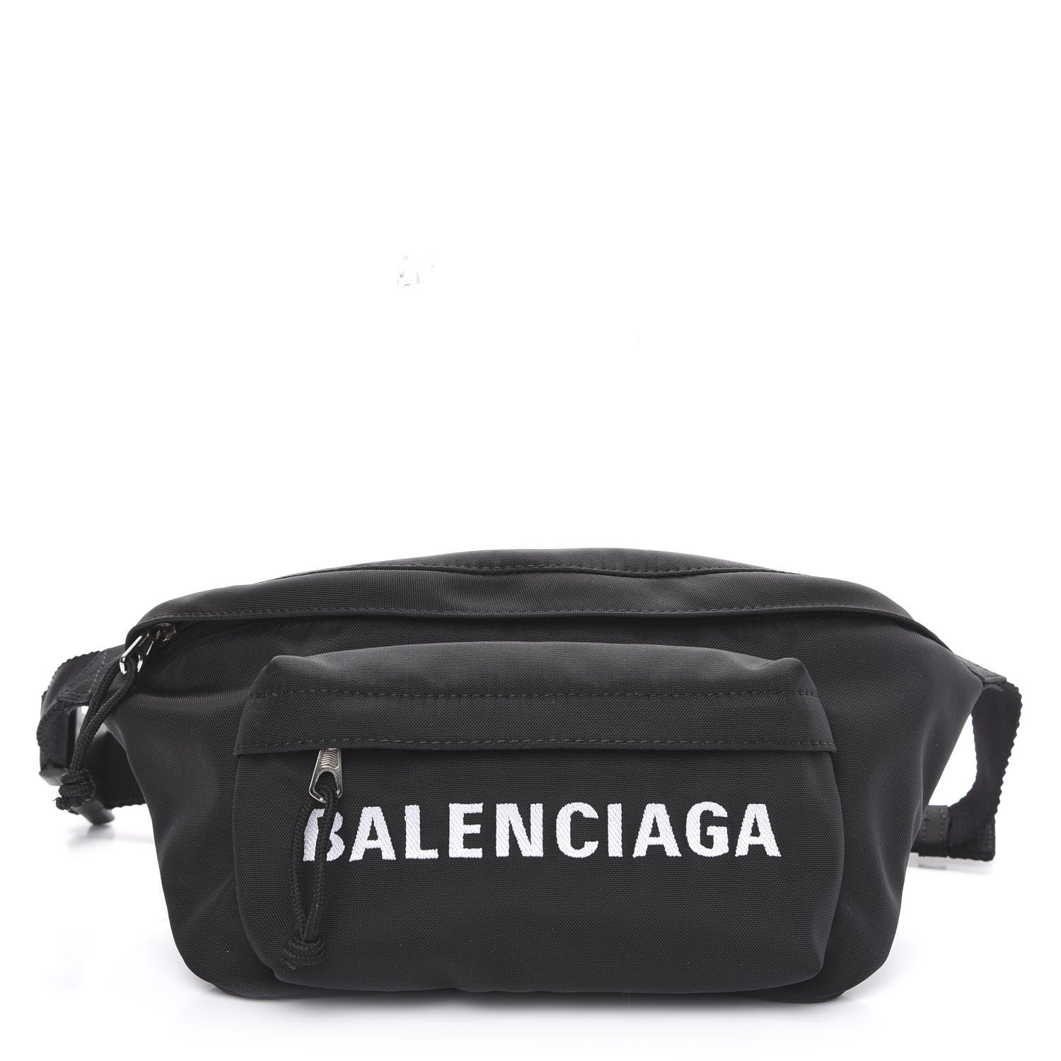 Balenciaga Sport Nylon Logo Embroidered Wheel Beltpack Black 1 of 9