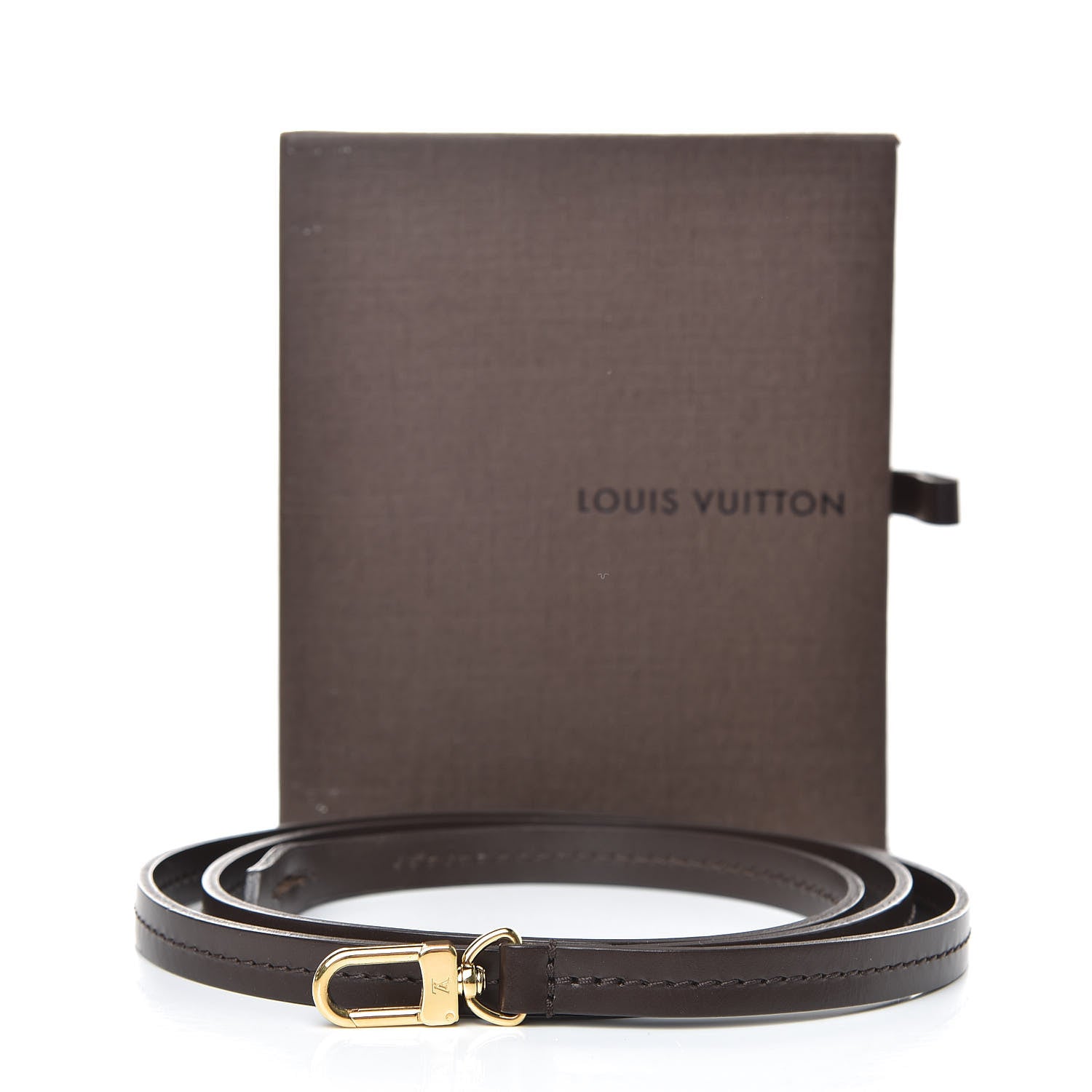 Louis Vuitton Calfskin 12mm Favorite Long Strap Brown 4 of 4