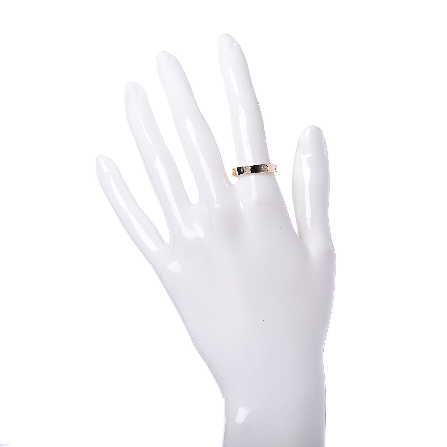Cartier 18K Yellow Gold 3.5mm LOVE Wedding Band Ring 55 7.25 2 of 4