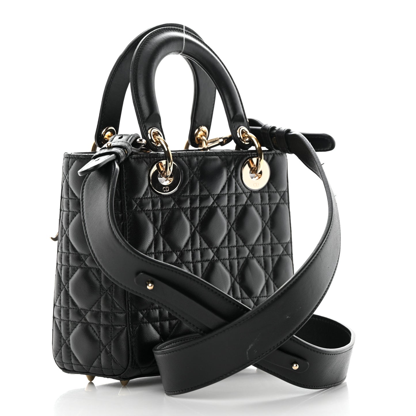 Lambskin Cannage Small My ABCDior Lady Dior Black