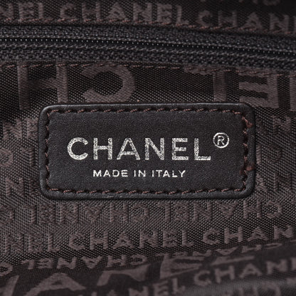 Chanel Caviar Square Stitched Large Satchel Dark Brown 6 of 15