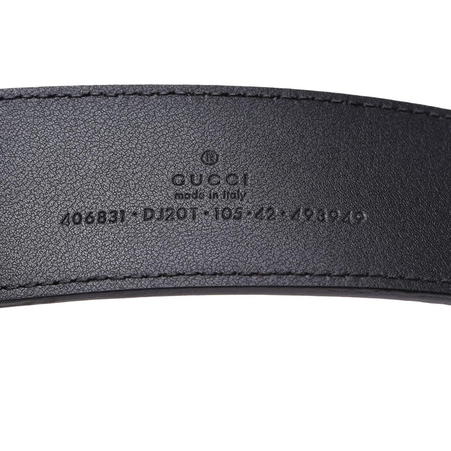 Textured Calfskin Double G 40mm Belt 105 42 Black