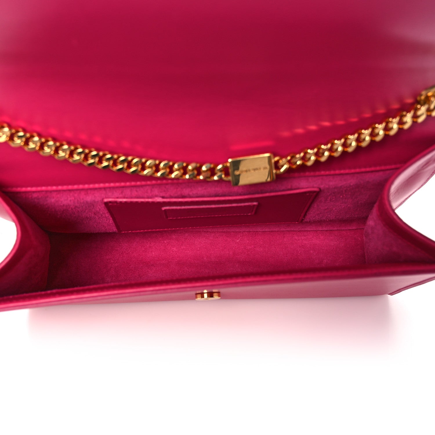 Saint Laurent Smooth Calfskin Medium Classic Monogram Kate Tassel Satchel Fuchsia 5 of 14