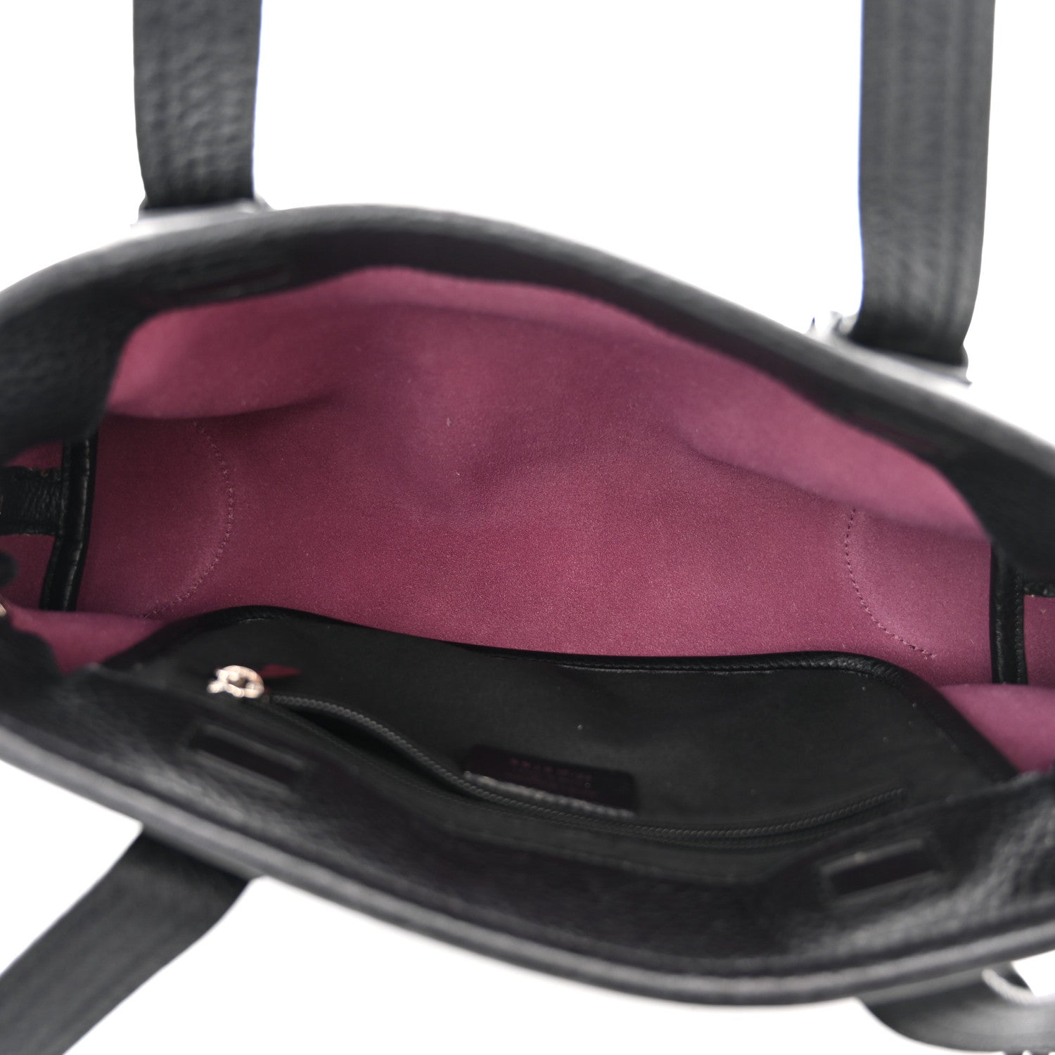Salvatore Ferragamo Grained Calfskin Shoulder Bag Black 5 of 9