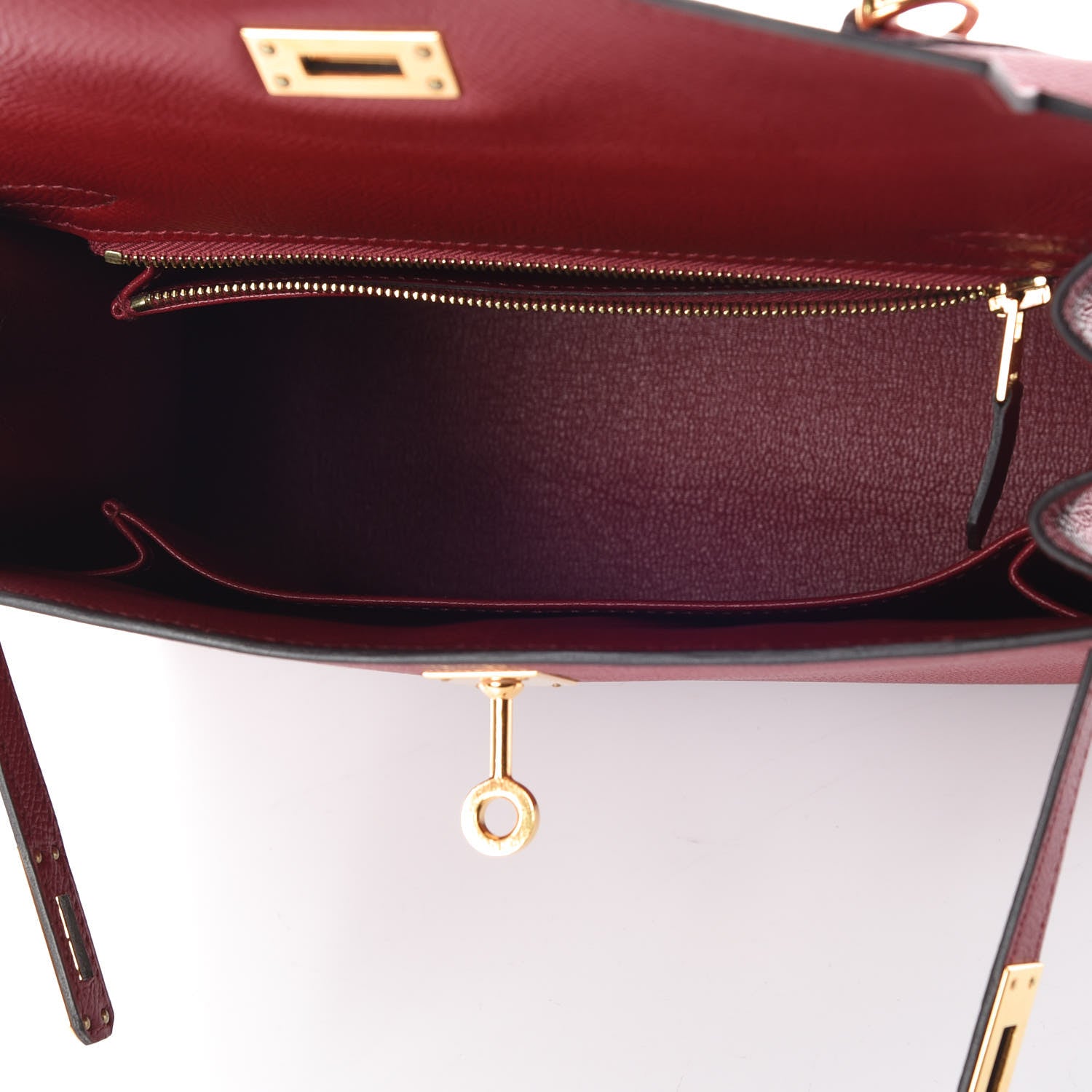 Hermes Epsom Kelly Sellier 25 Rouge Grenat 17 of 39