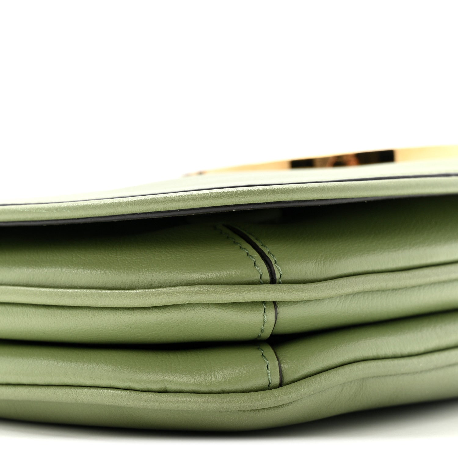 Gucci Roxy Calfskin Web Medium Blondie Top Handle Shoulder Flap Bag Salamander Green 9 of 12