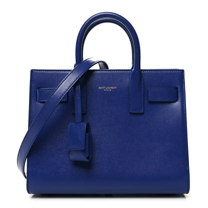 Saint Laurent Smooth Calfskin Nano Sac De Jour Blue Saphir 1 of 10