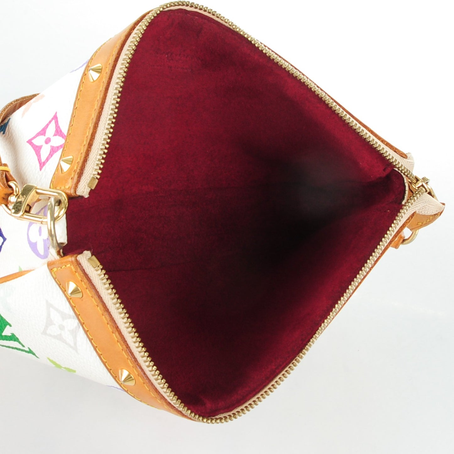 Monogram Multicolor Pochette Accessories White