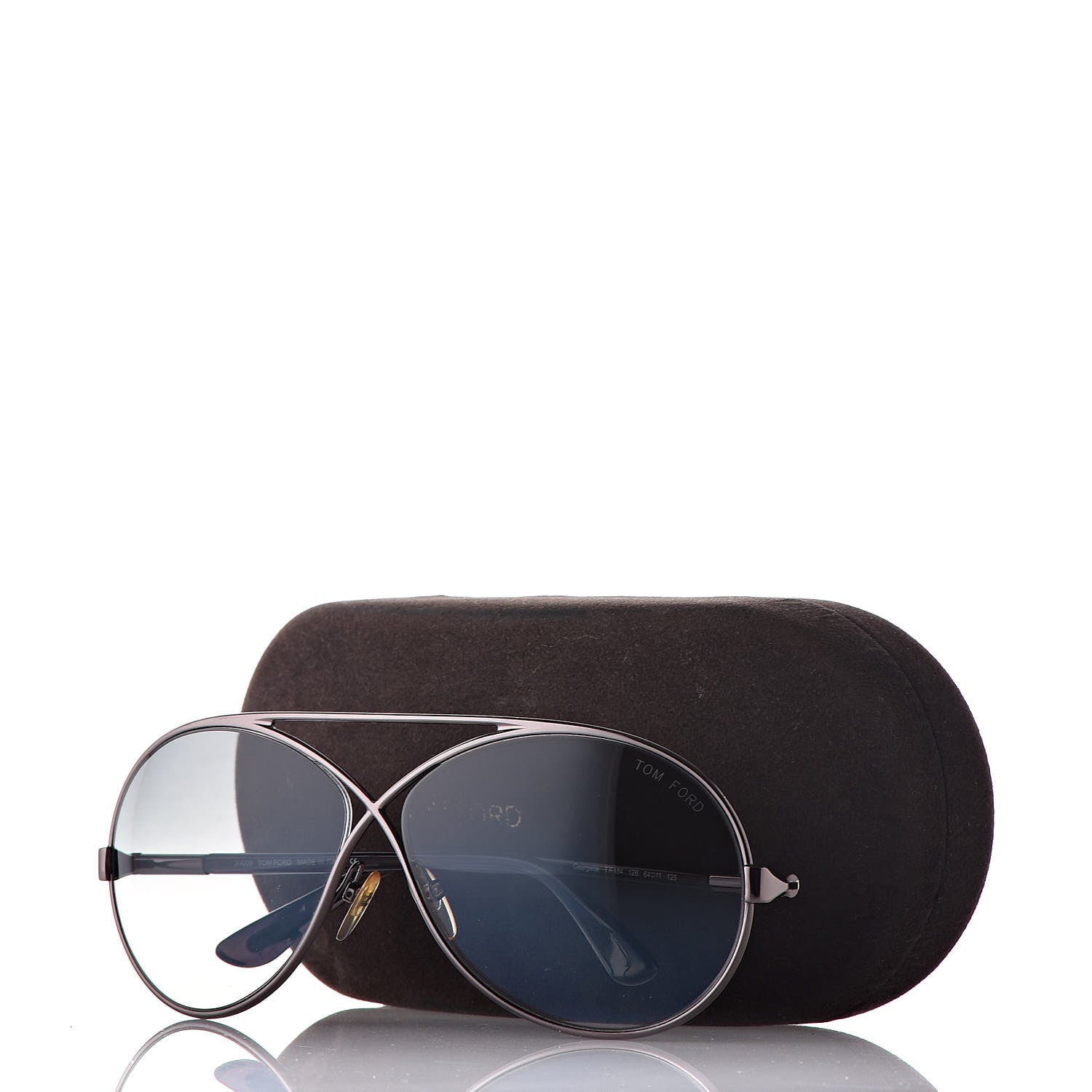 Tom Ford Georgette TF154 Sunglasses Silver 8 of 8