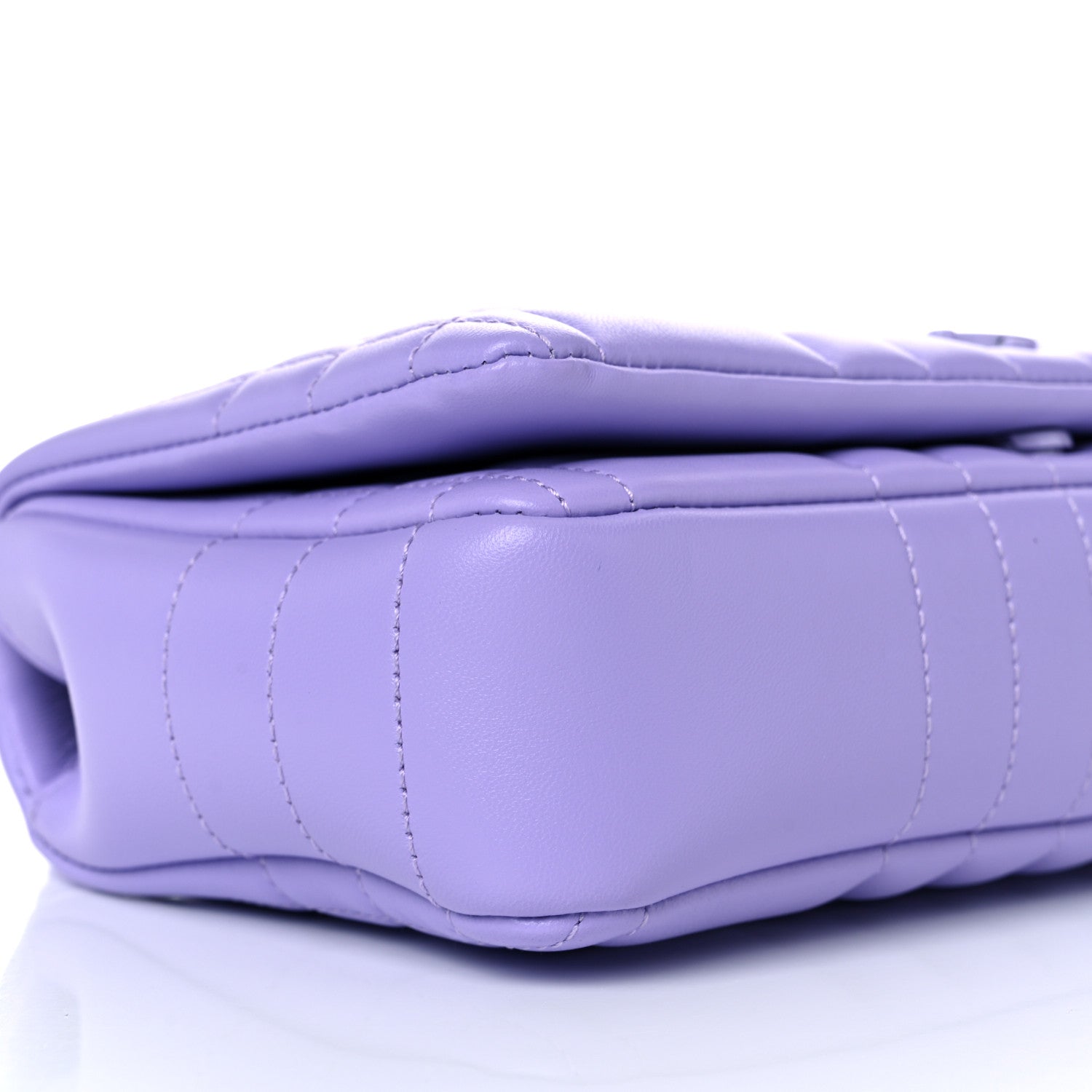 Burberry Lambskin Quilted Small Lola Bag Soft Violet 8 of 10