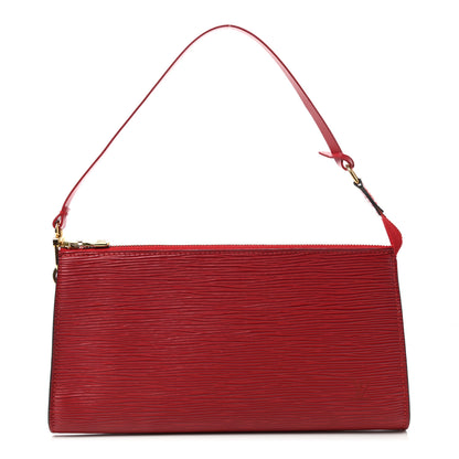Louis Vuitton Epi Pochette Accessories 24 Rouge 1 of 7