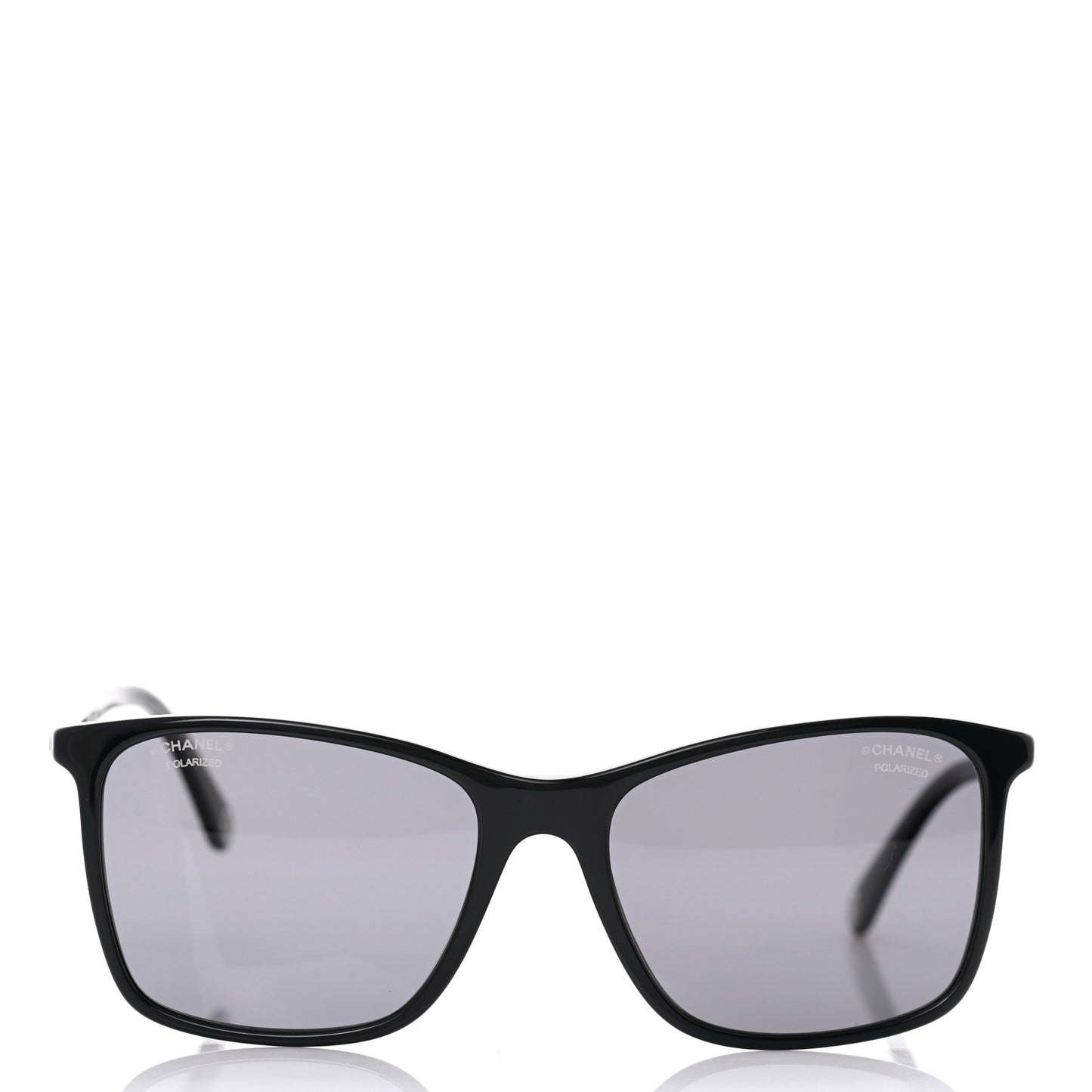 Acetate Polarized Square Sunglasses 5447 Black