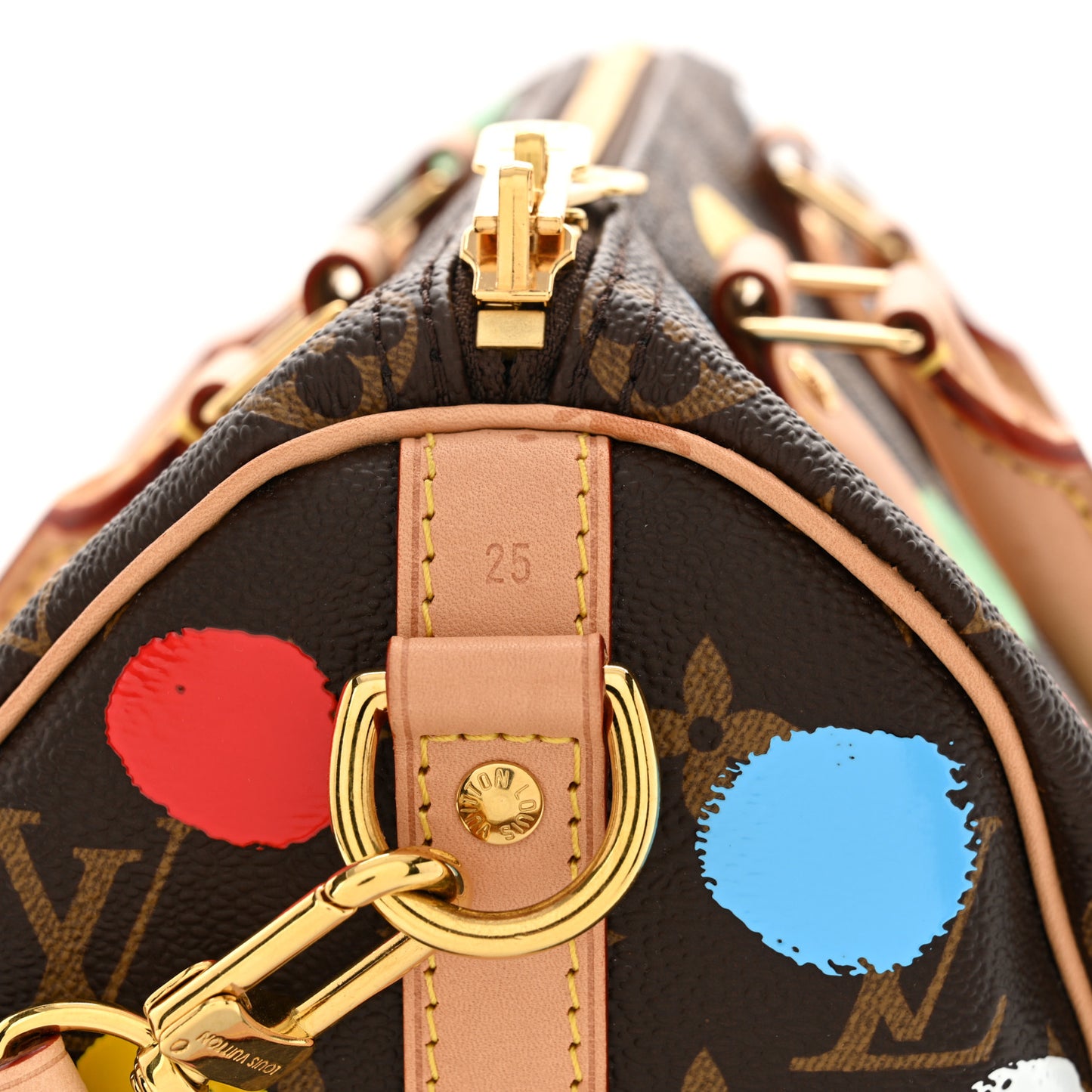 LV X YK Monogram Speedy Bandouliere 25 Multicolor