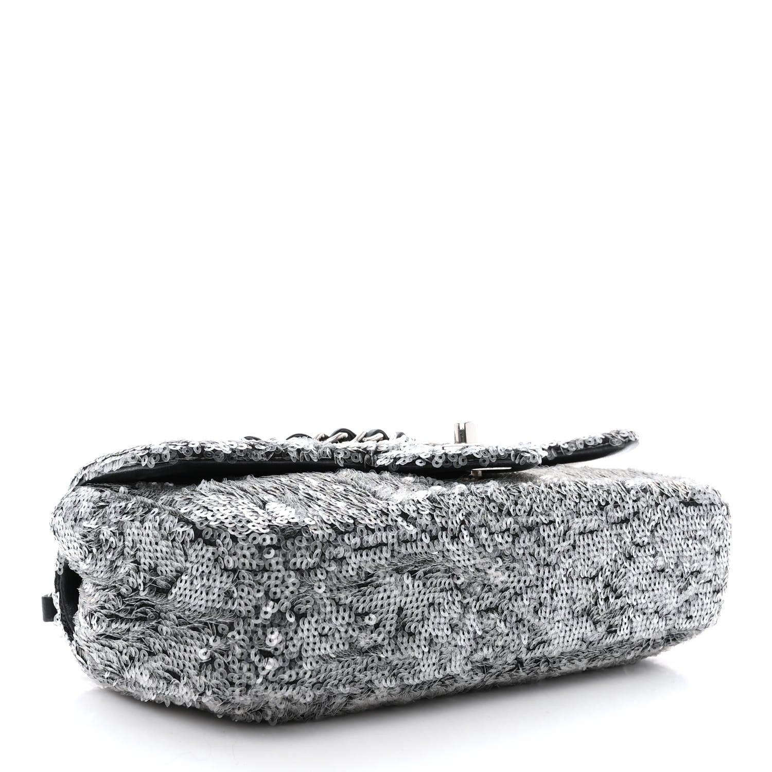 Chanel Sequin Mini Waterfall Flap Grey 4 of 11