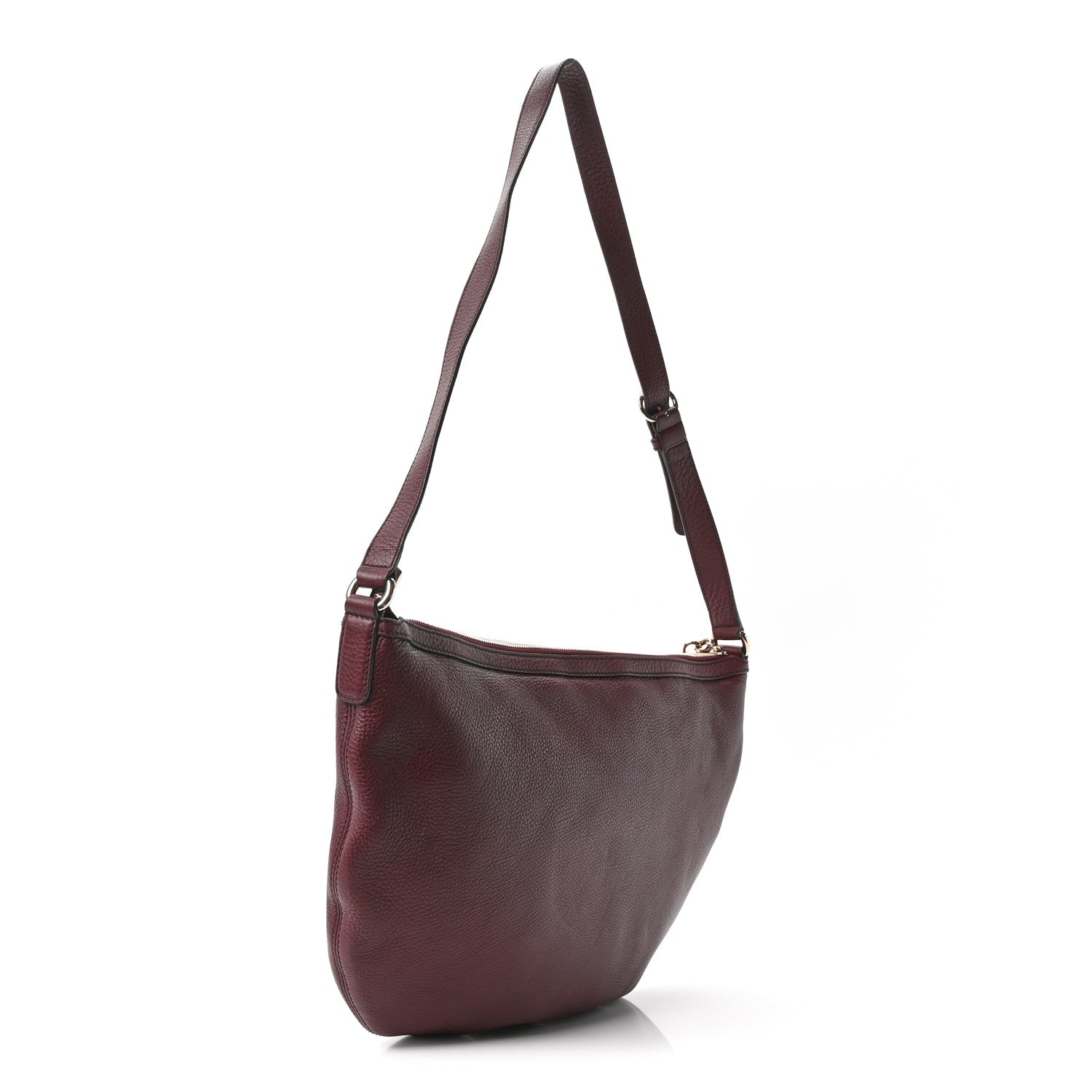 Gucci Pebbled Calfskin Medium Soho Hobo Scarlatto 3 of 10