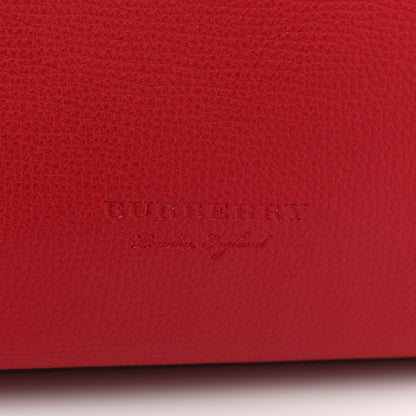 Burberry Grainy Calfskin Haymarket Check Medium Reversible Tote Red 9 of 20