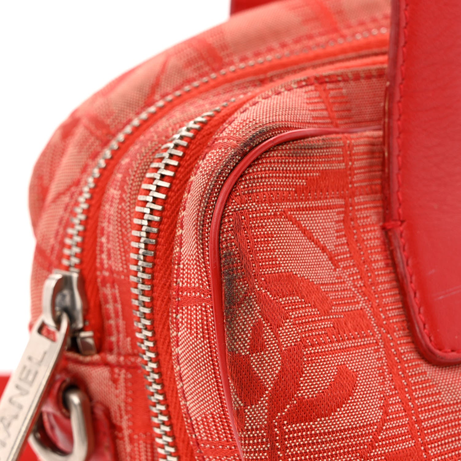 Chanel Nylon Small Travel Tote Red 14 of 18
