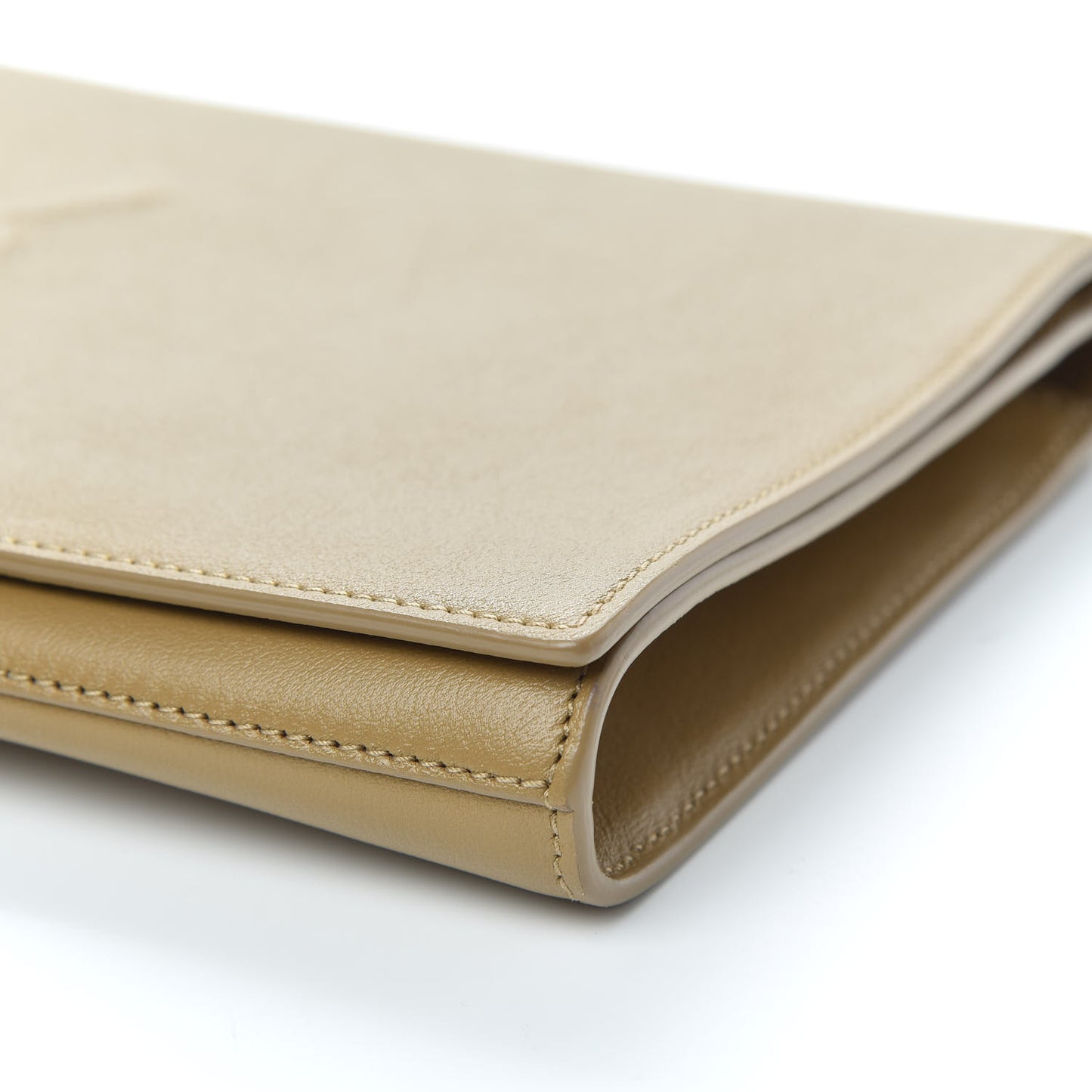 Calfskin Monogram Large Belle De Jour Clutch Beige