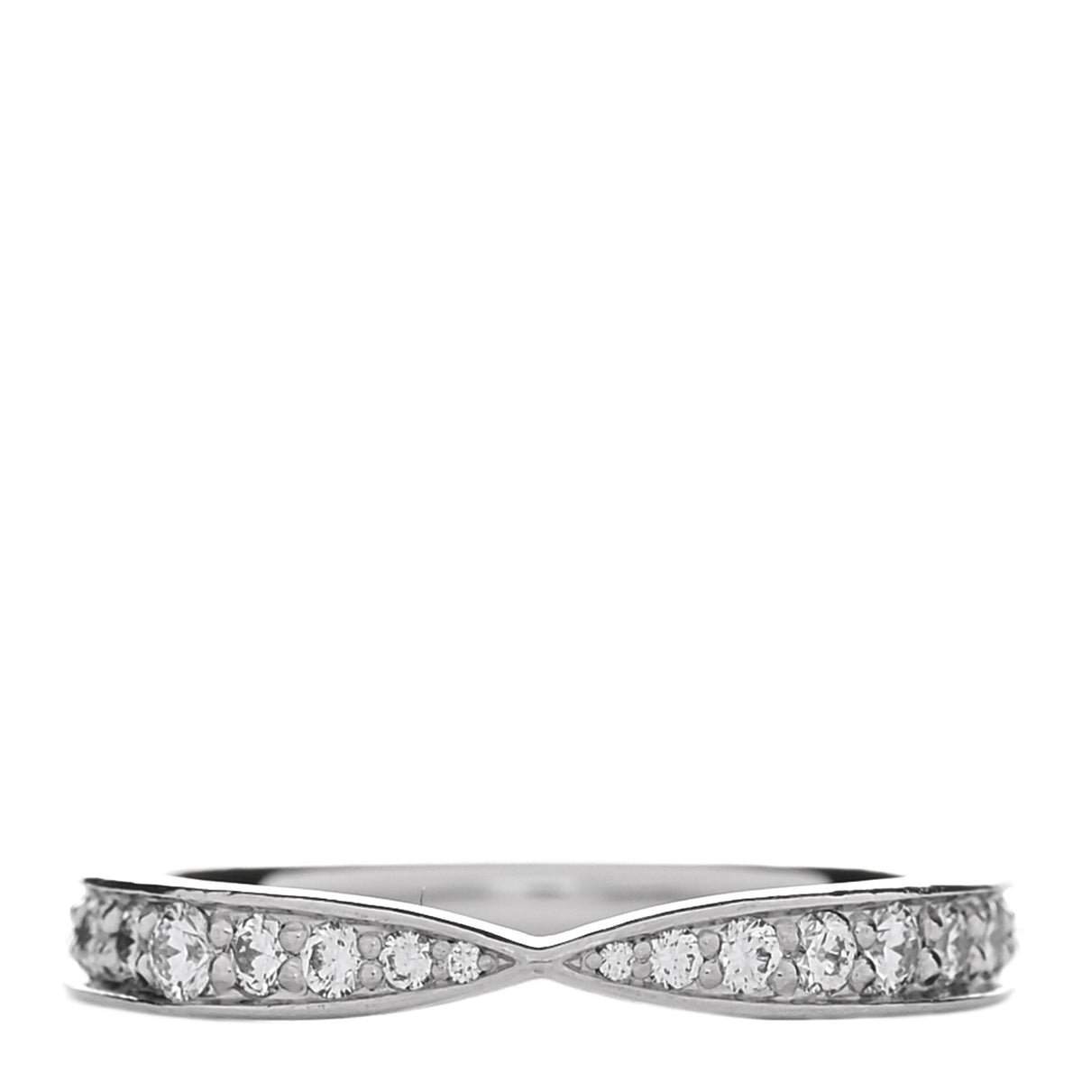 Platinum Diamond Harmony Bead-set Band Ring 48 4.5