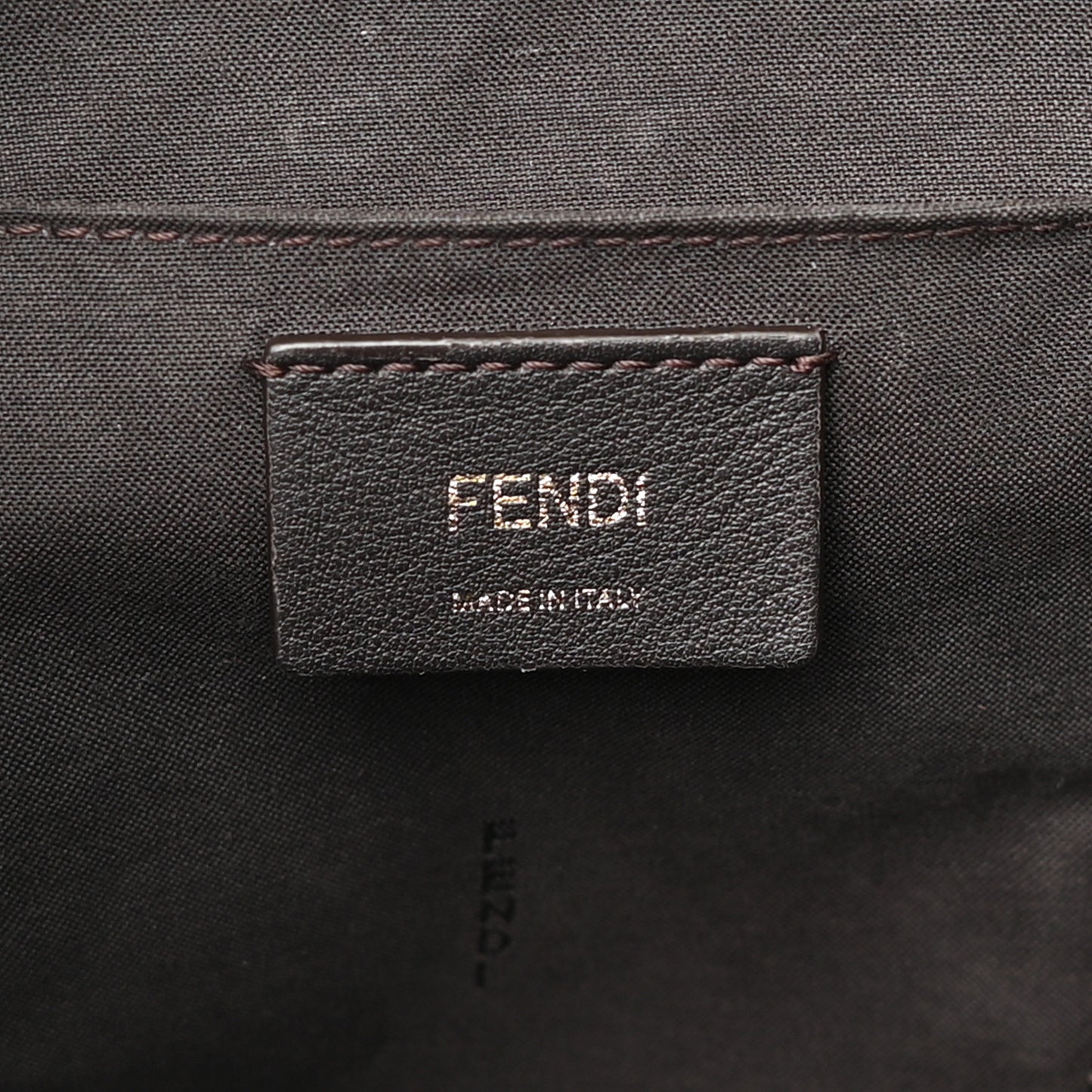Vitello Cruise Bi-Color FF 1974 Embossed F is Fendi Drawstring Backpack Black Fragola Maya