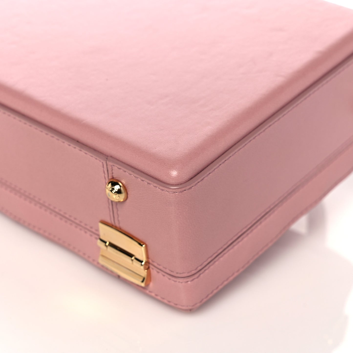 Lambskin Quilted Box Bag Pink