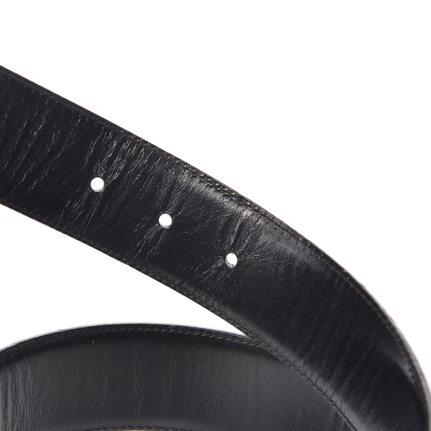 Gucci Calfskin Interlocking G Belt 80 32 Black 5 of 8