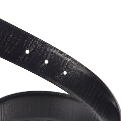 Gucci Calfskin Interlocking G Belt 80 32 Black 5 of 8