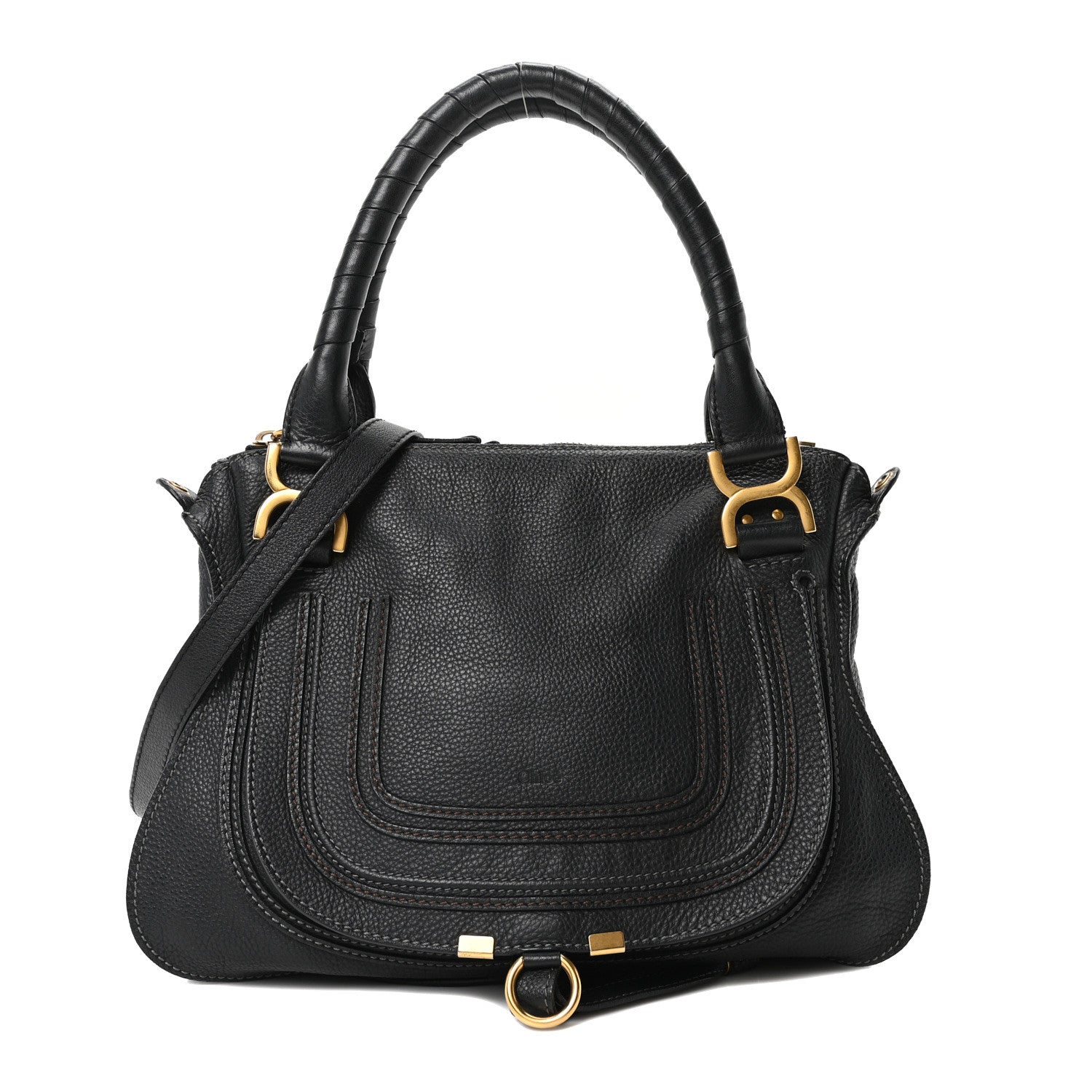 Chloe Calfskin Medium Marcie Satchel Black 2 of 19