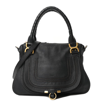 Chloe Calfskin Medium Marcie Satchel Black 2 of 19