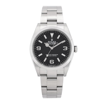 Rolex Stainless Steel 36mm Oyster Perpetual Explorer Watch Black 124270 1 of 5