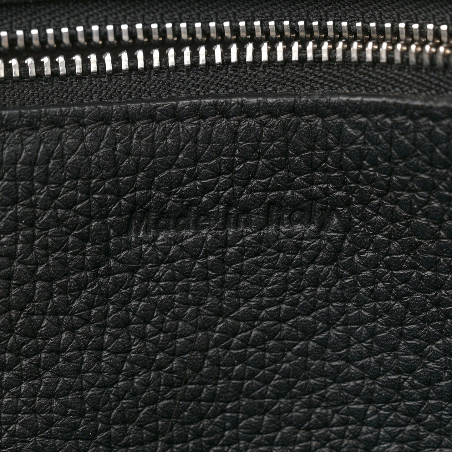 Supple Grained Calfskin Small Big Bag Black