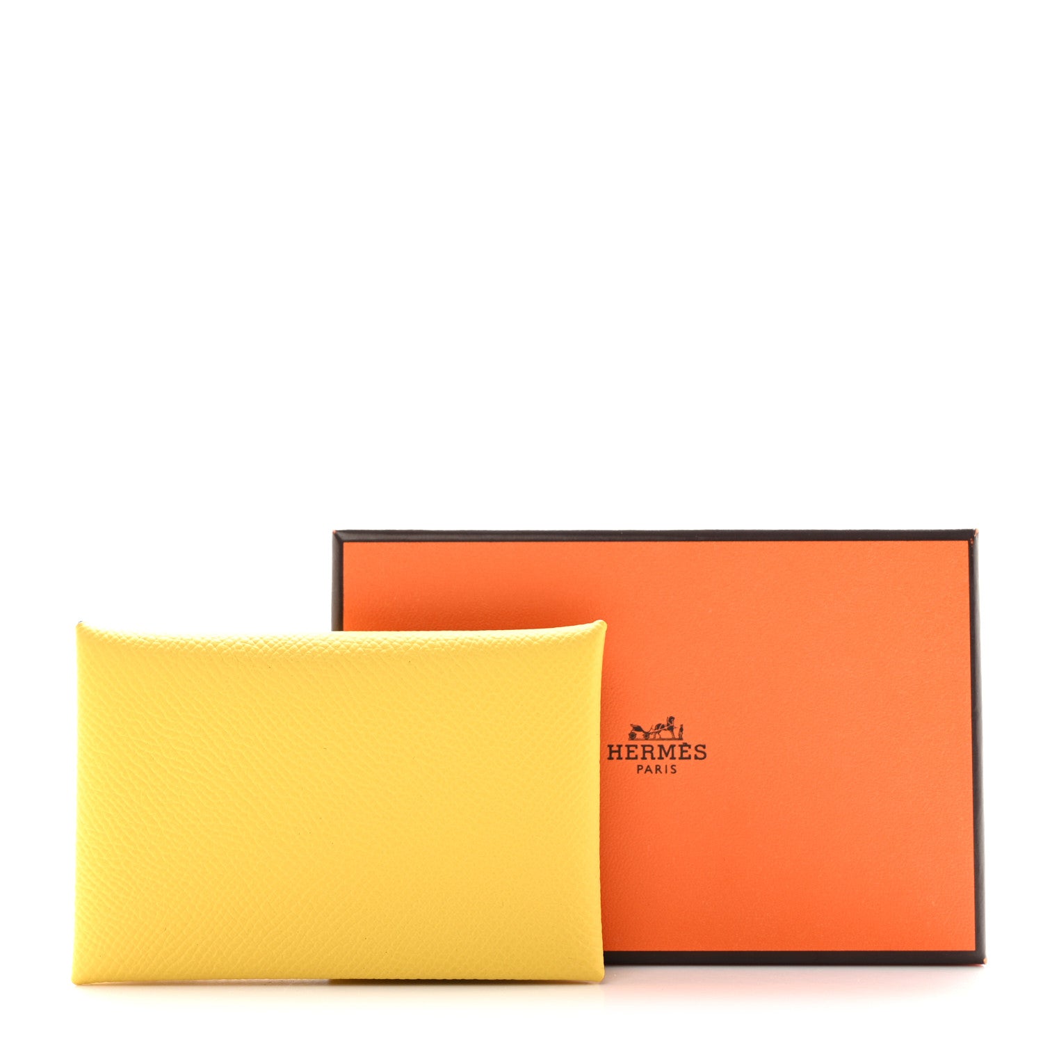 Hermes Epsom Calvi Card Case Lime 8 of 8
