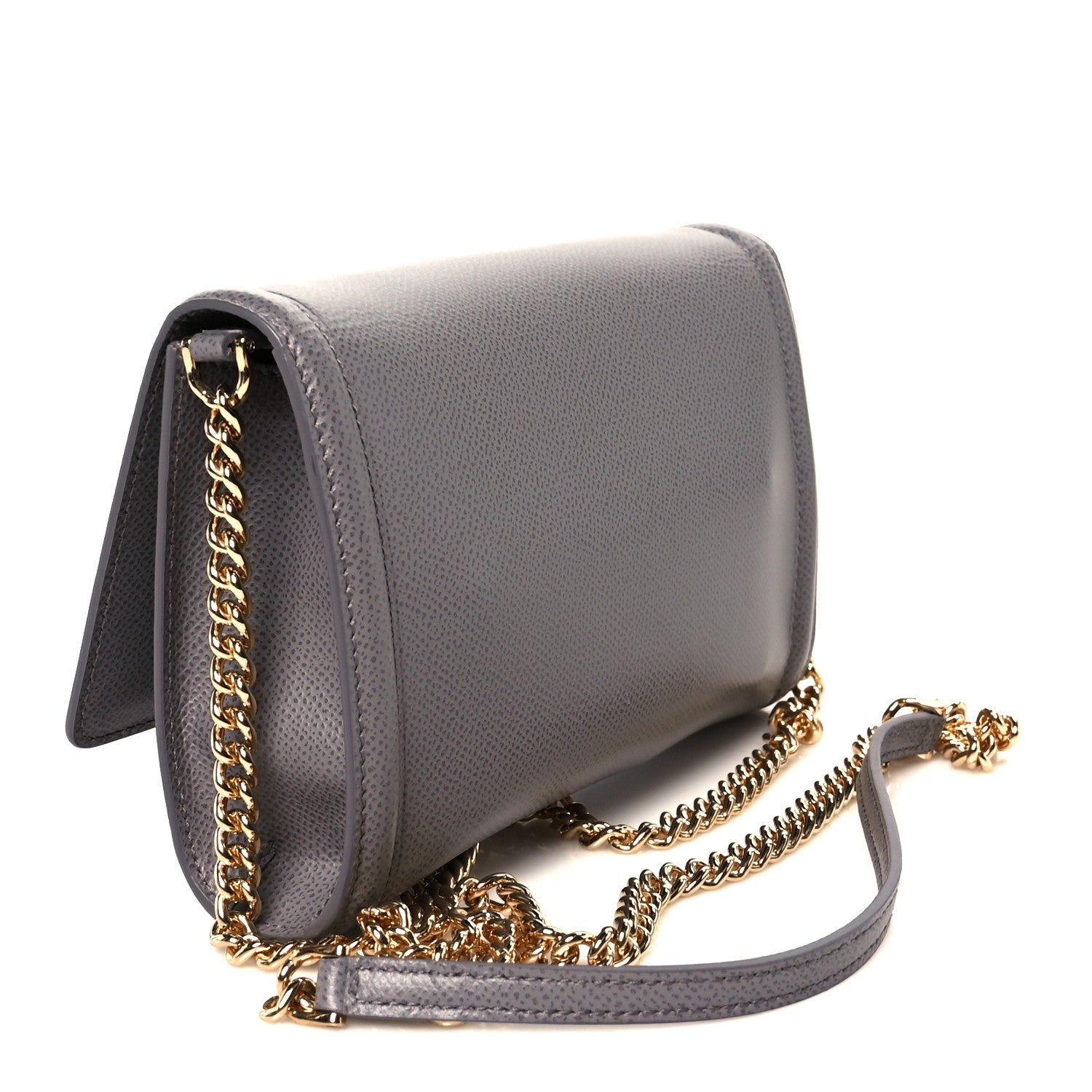 Salvatore Ferragamo Pebble Calfskin Mini Vara Bow Crossbody Bag Urban Grey 3 of 10