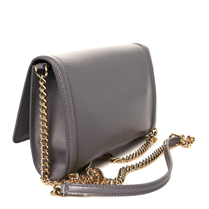 Salvatore Ferragamo Pebble Calfskin Mini Vara Bow Crossbody Bag Urban Grey 3 of 10