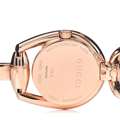 Gucci Stainless Steel Diamond Mother of Pearl 28mm Horsebit Quartz Watch 5 of 6