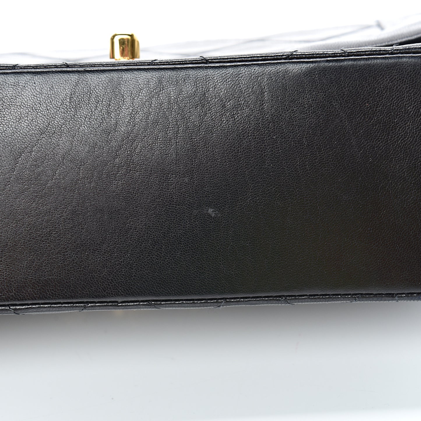 Lambskin Quilted Small Single Flap Black