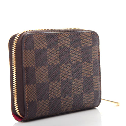 Louis Vuitton Damier Ebene 2020 Christmas Animation Roller Coaster Zippy Coin Purse Pivoine 3 of 8