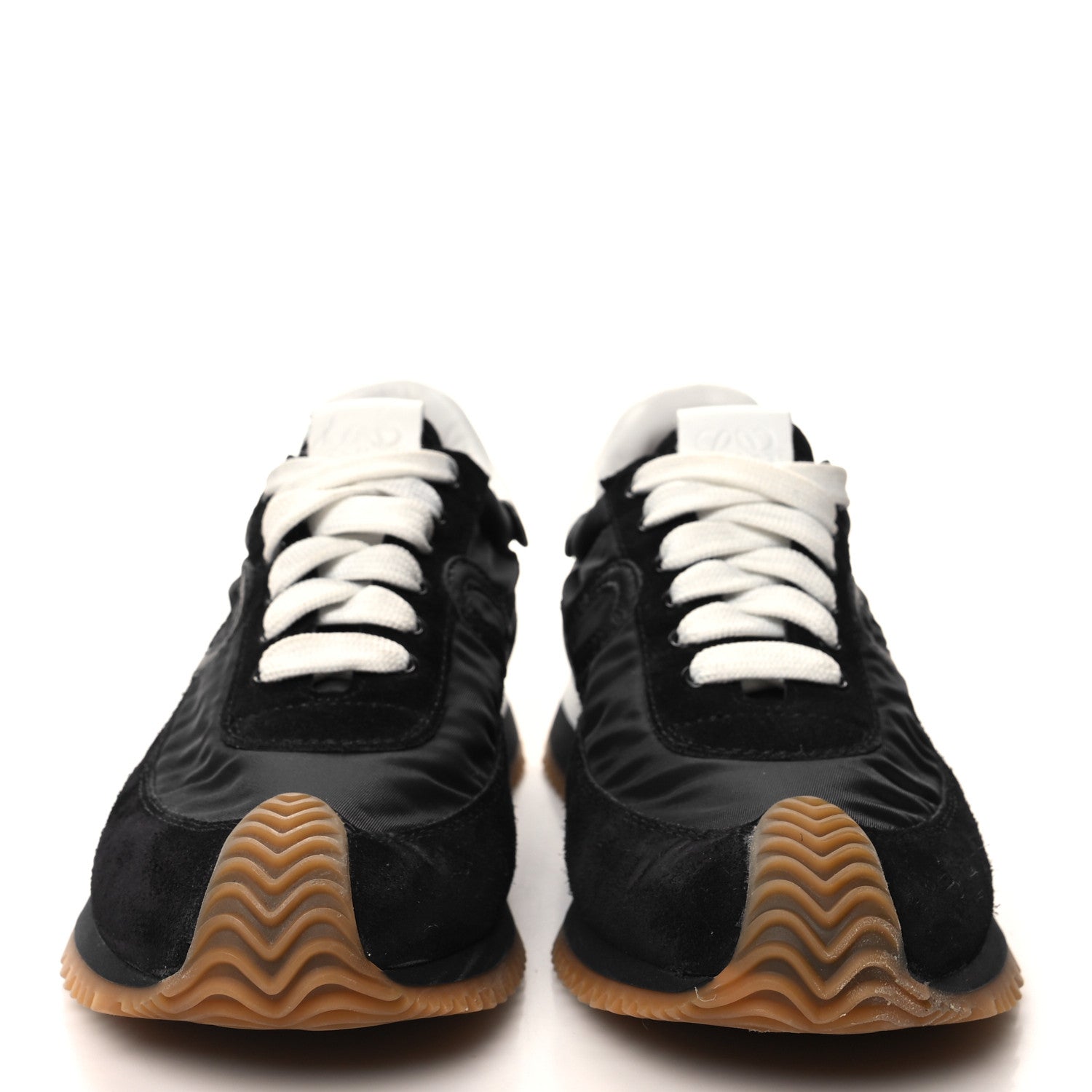 Loewe Nylon Suede Flow Runners Sneakers 37 Black 2 of 10