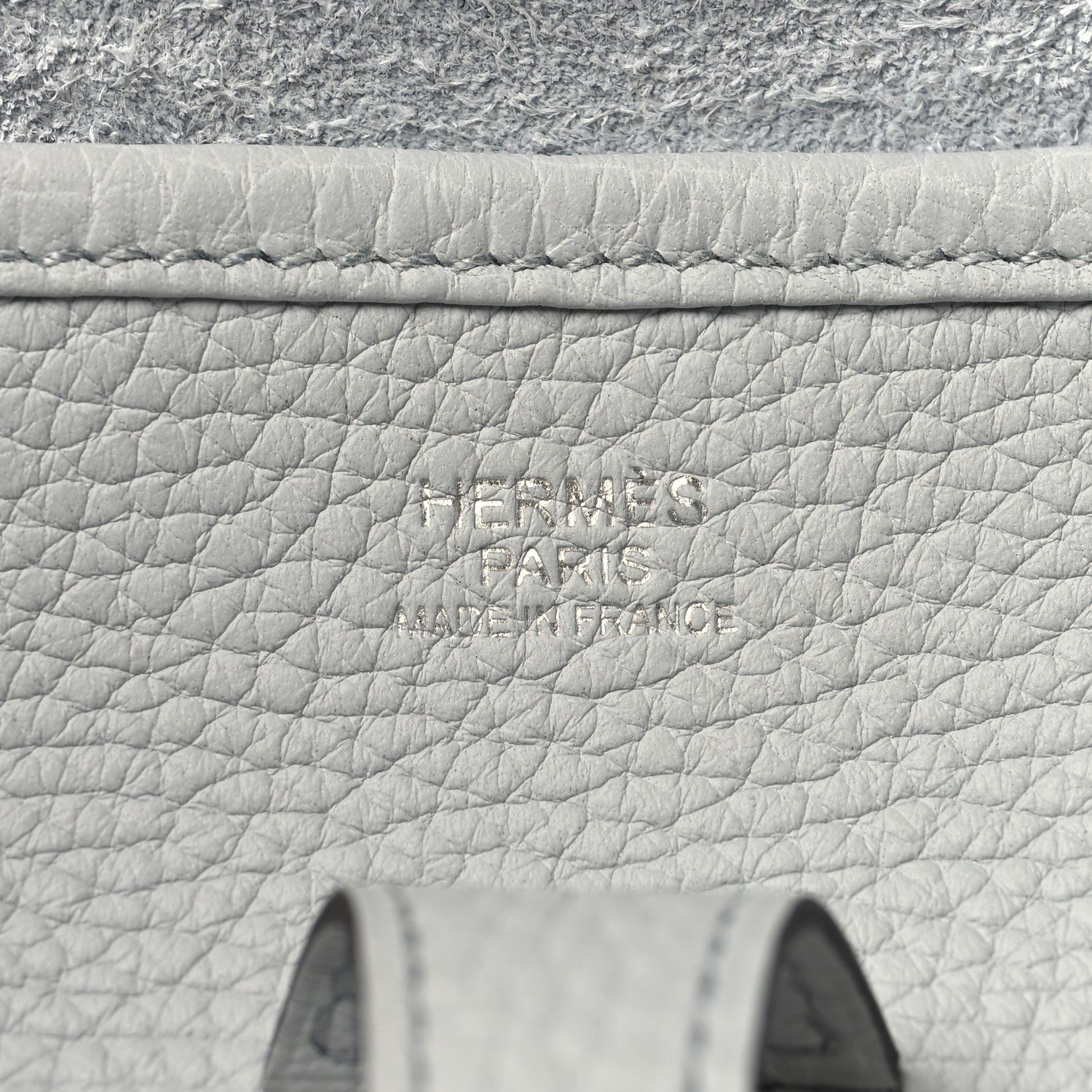 Hermes Taurillon Clemence Evelyne III PM Bleu Pale 6 of 10