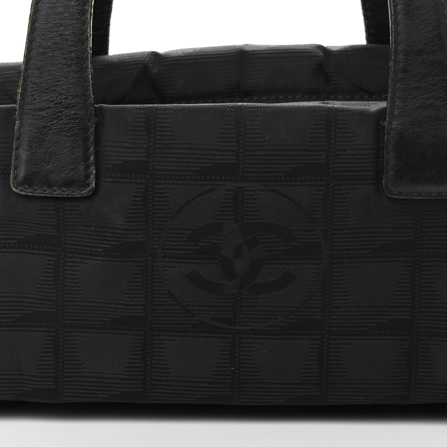 Chanel Nylon Travel Bowler Black 7 of 11