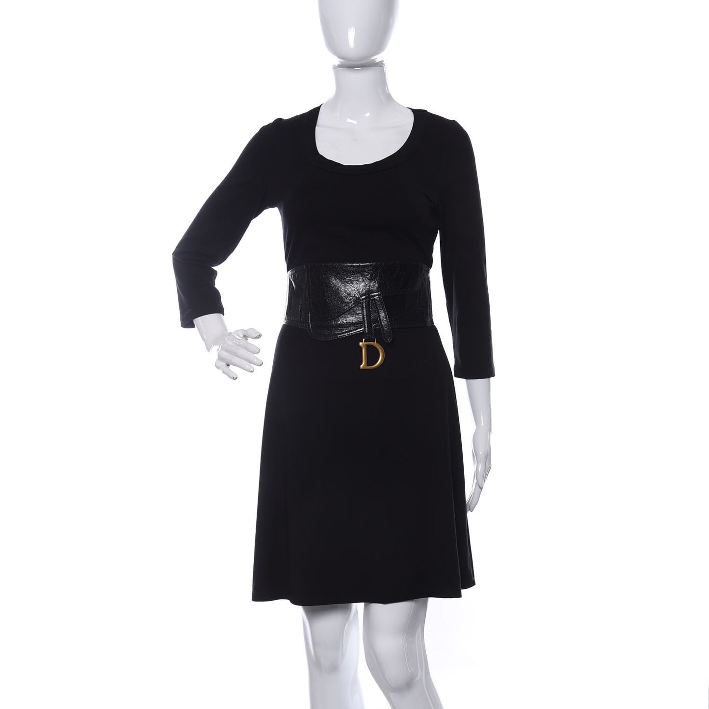 Crinkled Lambskin 135mm Saddle Belt Black