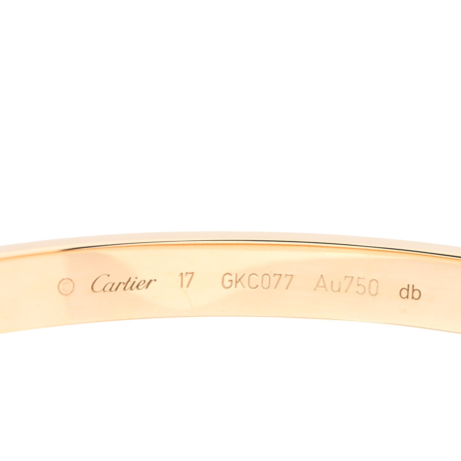 Cartier 18K Yellow Gold LOVE Bracelet 17 3 of 5