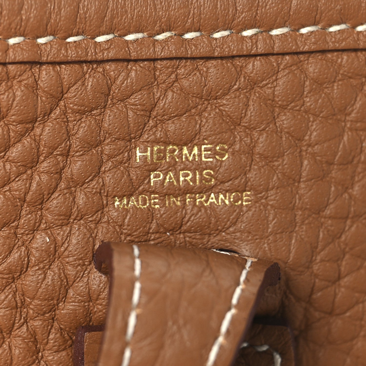 Hermes Taurillon Clemence Evelyne TPM Gold 5 of 10