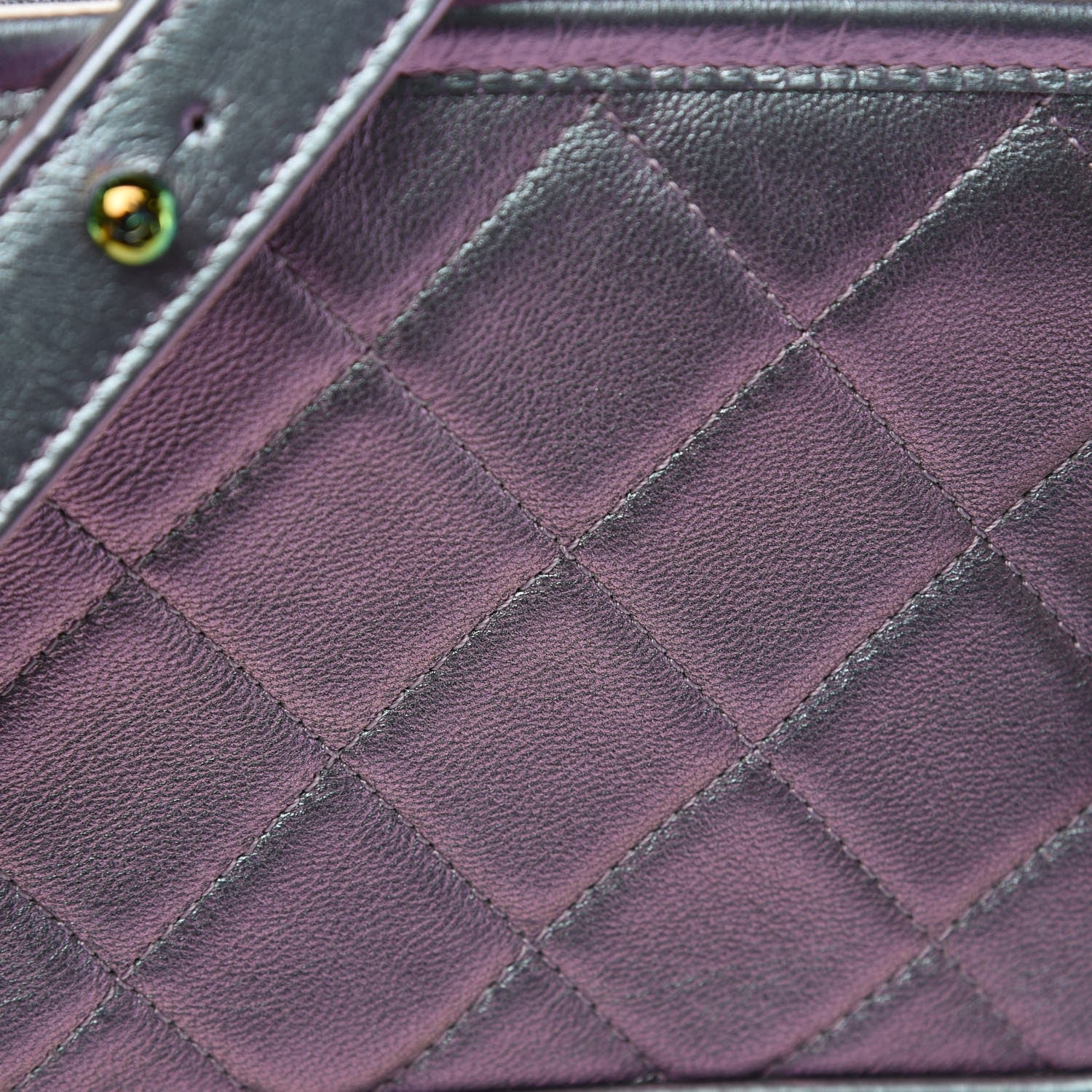 Chanel Iridescent Lambskin Calfskin Quilted Small Gabrielle Hobo Light Purple 10 of 11