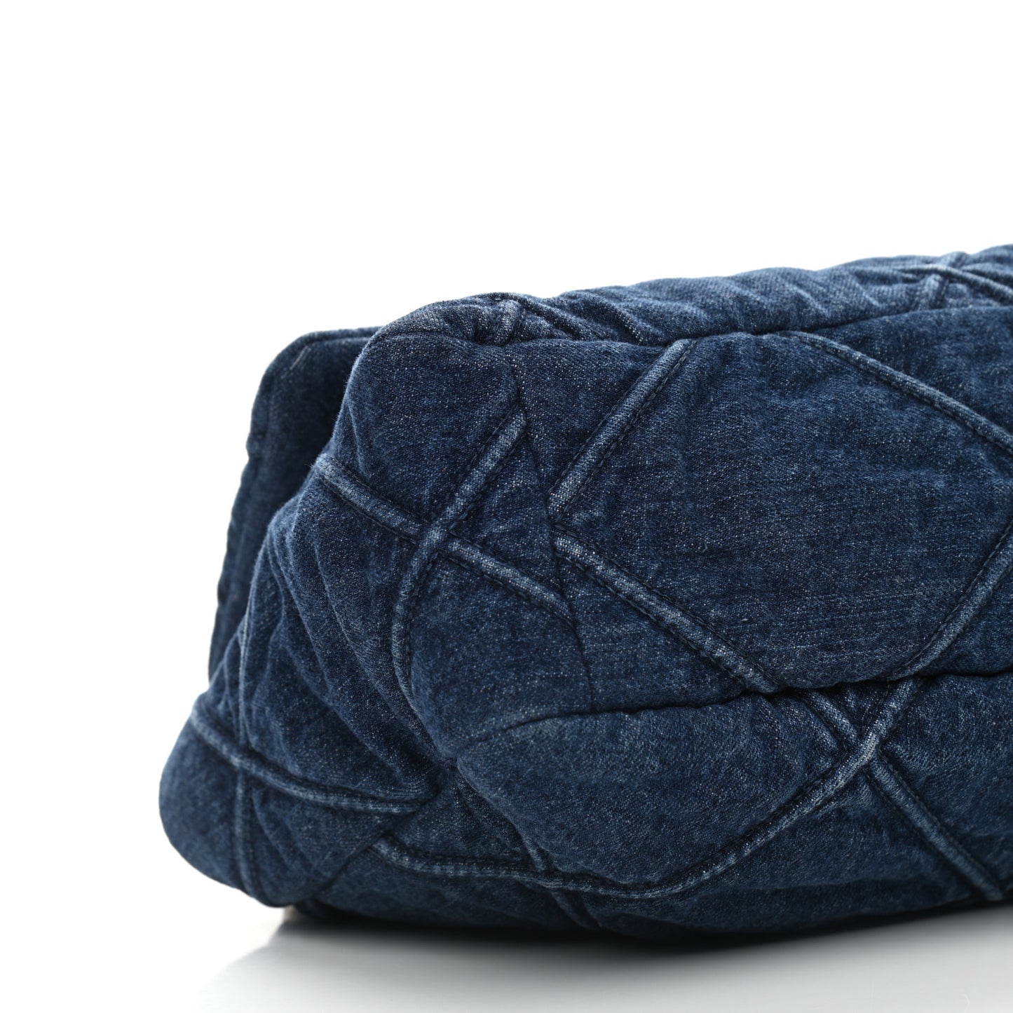 Denim Quilted Large Chanel 19 Flap Blue