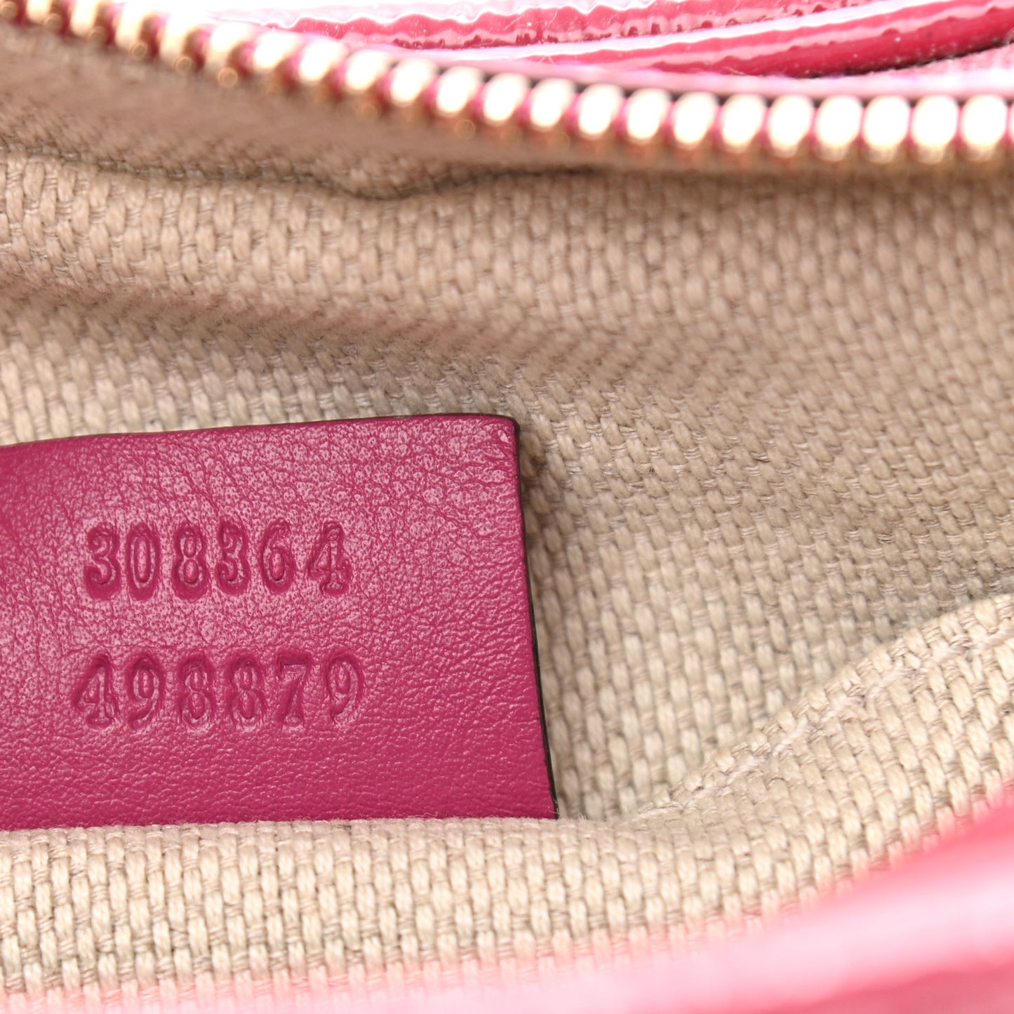 Soft Patent Small Soho Disco Bag Bright Bougainvillea