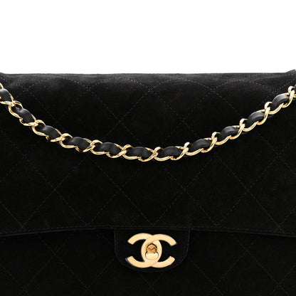 Chanel Suede Calfskin Small Souplissimo Maxi Flap Black 8 of 12