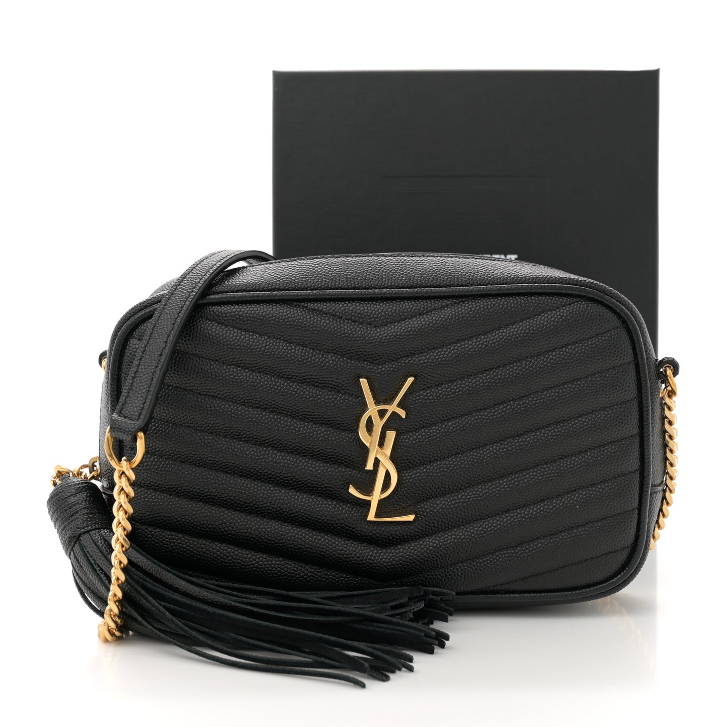 Grain De Poudre Matelasse Monogram Mini Lou Camera Bag Black