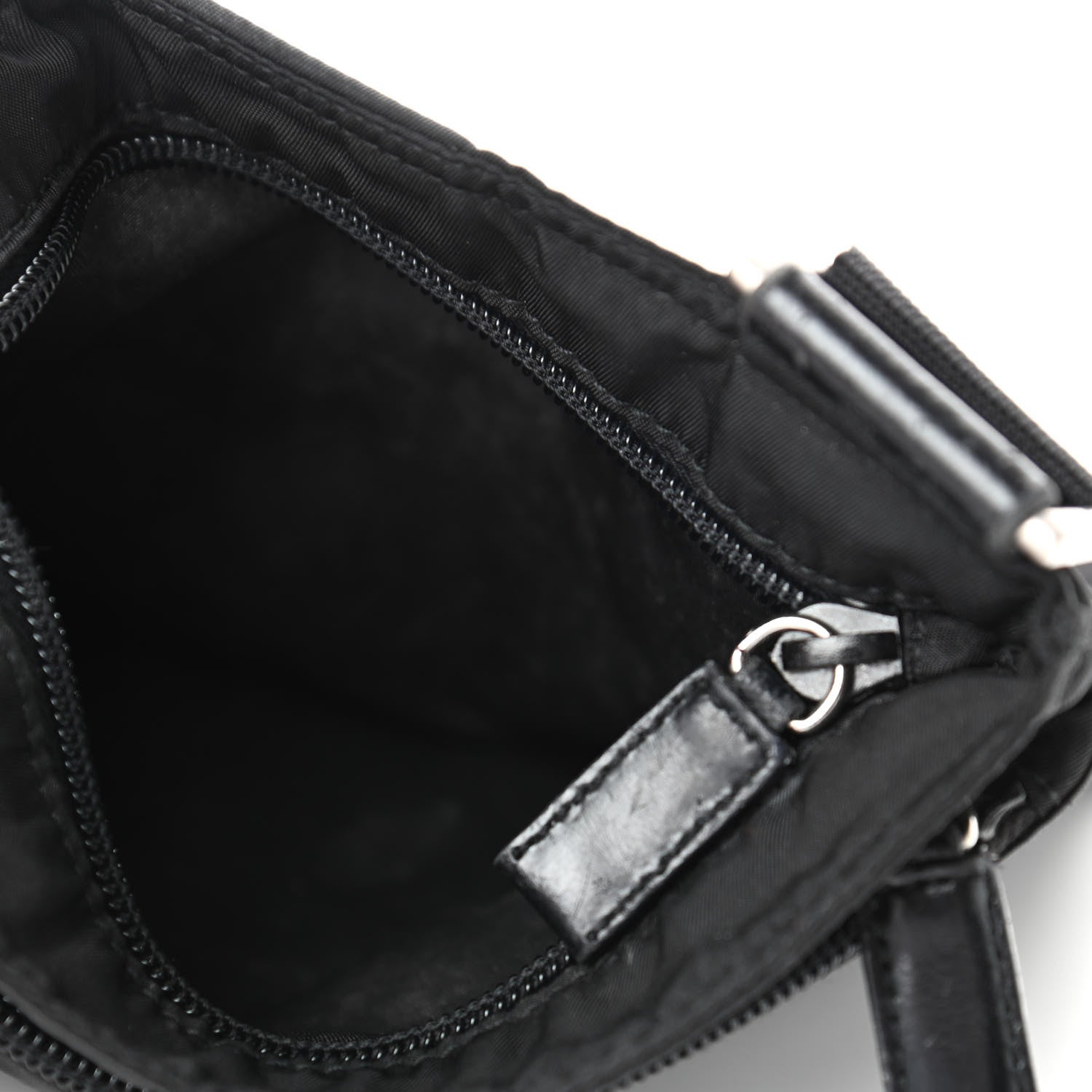 Prada Tessuto Nylon Messenger Bag Black 4 of 5
