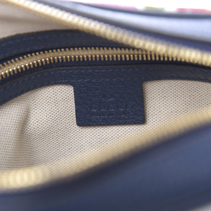 Gucci Canvas Flora Floral Shoulder Bag White Blue Agata Mulitcolor 6 of 10